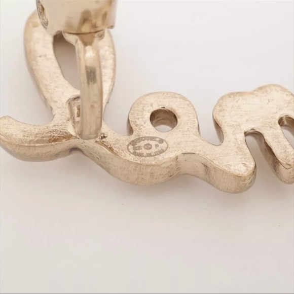 AUTH Chanel CC Logo Turnlock Earrings Clip-On